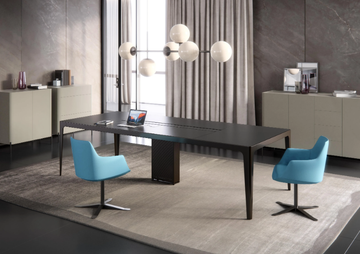GRAND MORE SHARING - Ceramic meeting table with cable management by ESTEL GROUP - view 3